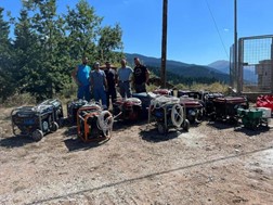 Επιχείρηση ηλεκτροδότησης με γεννήτριες σε ορεινά χωριά των Τρικάλων