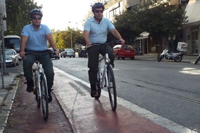 Με ποδήλατα και η Δημοτική Αστυνομία στα Τρίκαλα (Eικόνες)