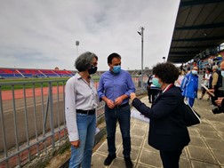 Συνάντηση Παπαστεργίου - Σακοράφα στο Δημοτικό Στάδιο Τρικάλων