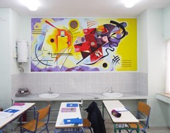 Το σχολείο με τους πίνακες ζωγραφικής στα Τρίκαλα (Εικόνες)