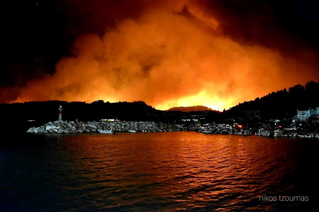 Δήμος Σκιάθου και φορείς στο πλευρό των πυρόπληκτων της Εύβοιας