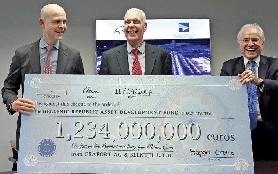 Η Fraport Greece κατέβαλε μετρητά στο δημόσιο 1,2 δισ. ευρώ