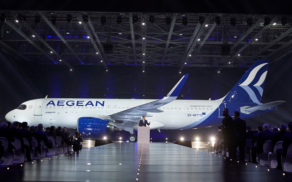 Παρουσιάστηκαν τα νέα αεροπλάνα της Aegean