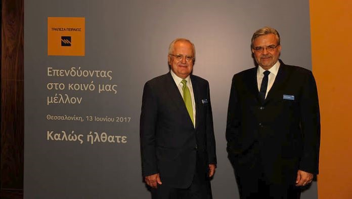 Τα καταστήματα των Τρικάλων επισκέφτηκαν ο πρόεδρος και ο CEO της Τράπεζας Πειραιώς